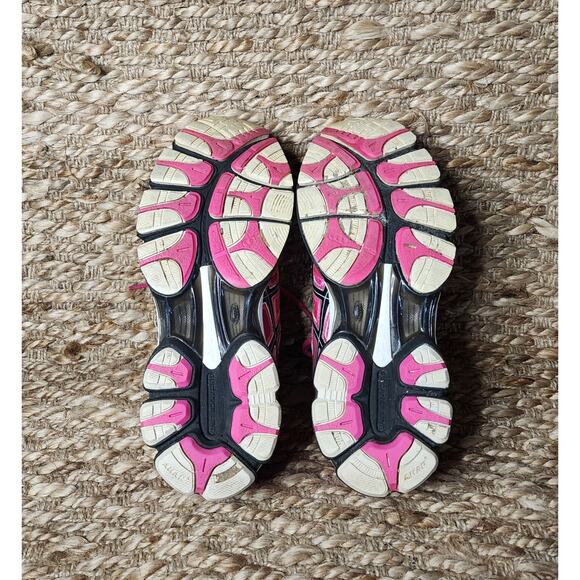 Asics Gel Nimbus 14 Pink Black Athletic Running Shoes Women's Size 7 T291N - Picture 11 of 11